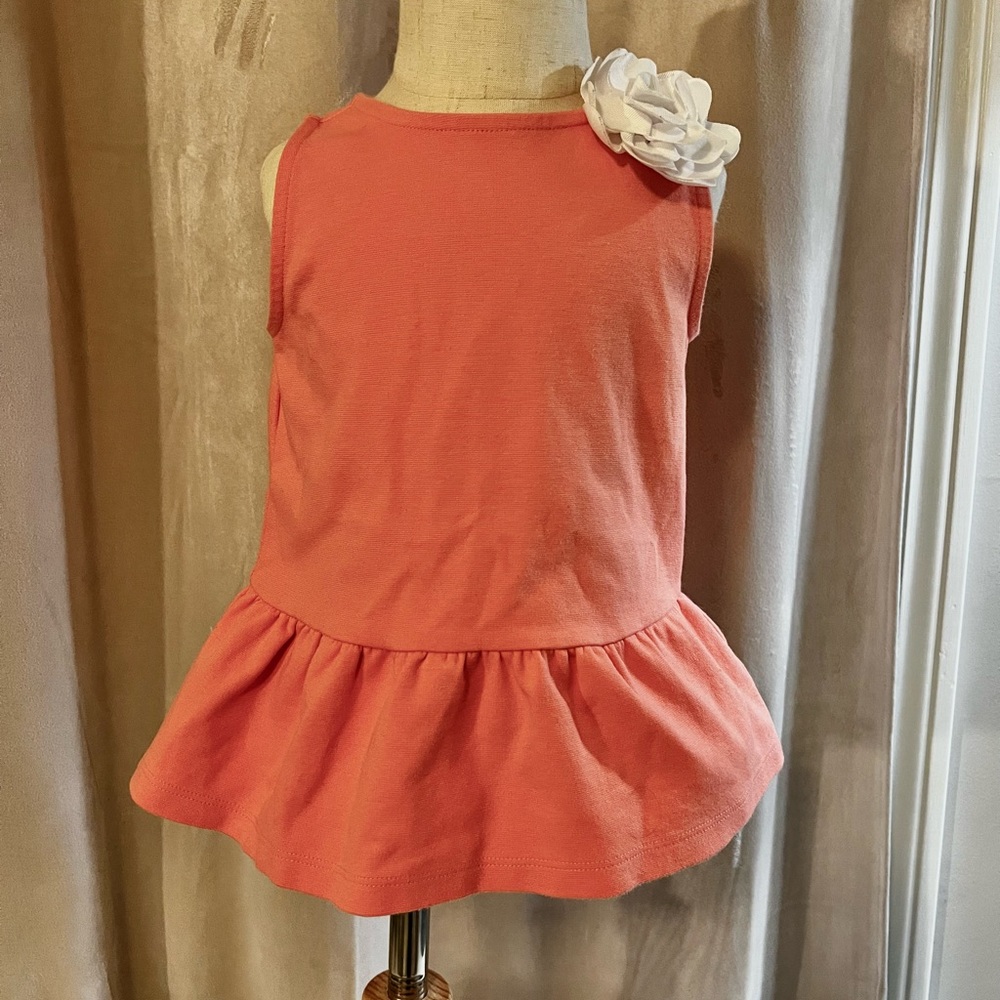 Janie and jack peplum top with grosgrain flower